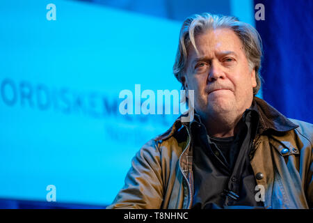 Norwegen, Bergen - Mai 9, 2019. Steve Bannon, ehemaliger White House Chief Strategist, nimmt an der Medienkonferenz Nordiske Mediedager 2019 in Bergen. (Foto: Gonzales Foto - Jarle H. Moe). Stockfoto