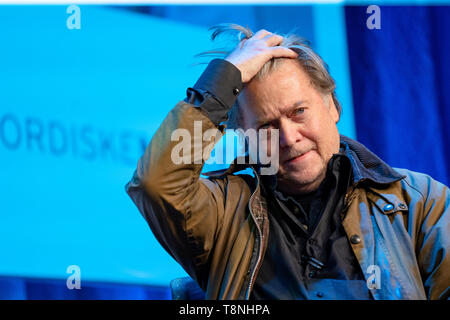 Norwegen, Bergen - Mai 9, 2019. Steve Bannon, ehemaliger White House Chief Strategist, nimmt an der Medienkonferenz Nordiske Mediedager 2019 in Bergen. (Foto: Gonzales Foto - Jarle H. Moe). Stockfoto