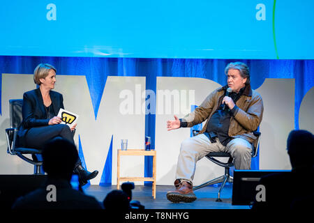 Norwegen, Bergen - Mai 9, 2019. Steve Bannon, ehemaliger White House Chief Strategist, nimmt an der Medienkonferenz Nordiske Mediedager 2019 in Bergen. (Foto: Gonzales Foto - Jarle H. Moe). Stockfoto