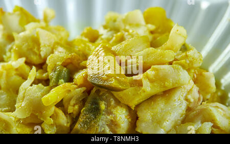 South Indian Seehecht Curry, Keralan Fisch Curry Stockfoto