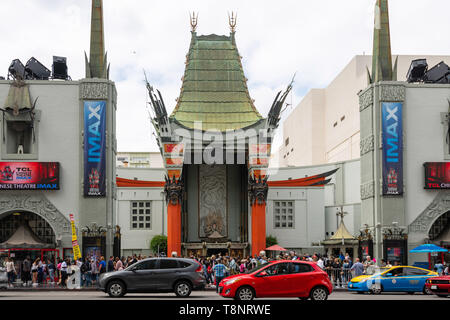 Los Angeles, Kalifornien, USA: Das Grauman Chinese Theatre, TCL, Chinese Theater, Rahmen, Hollywood Boulevard *** Local Caption *** Stockfoto