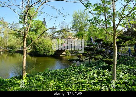 Frankreich, Gironde (33), Bordeaux, Zone classée Patrimoine Mondial de l'Unesco, der öffentliche Garten Stockfoto