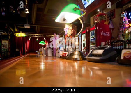 Theke oben American Style Diner Stockfoto