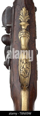 Handfeuerwaffen, Pistolen, musketen Pistole, Deutsch, ca. 1740, Additional-Rights - Clearance-Info - Not-Available Stockfoto