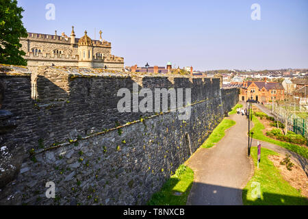 Die ausserhalb der Stadtmauern in Londonderry, Nordirland Stockfoto