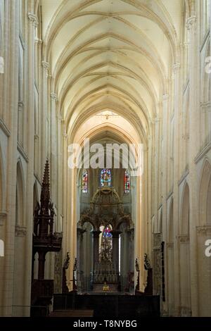 Frankreich, Seine Maritime, Pays de Caux, Cote d'Albatre (Alabaster Küste), Fecamp, Abbatiale de la Sainte Trinité (Kirche der Heiligen Dreifaltigkeit) Stockfoto