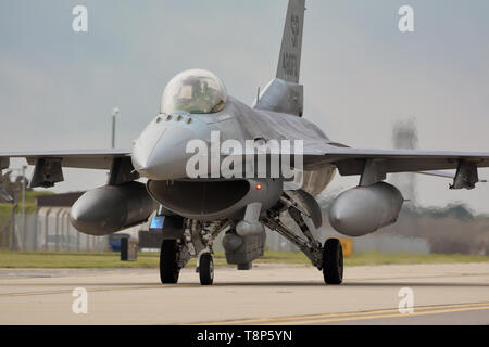 F-16 CM 96-0080 480th TFS RAF Lakenheath Stockfoto