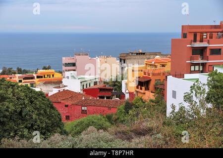 Teneriffa, Kanarische Inseln, Spanien - Blick auf die Stadt in Icod de los Vinos. Stockfoto