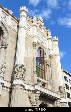 Budapest, Ungarn - vigado Konzertsaal im Stadtteil Pest. Stockfoto