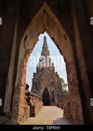 (190514) - Peking, 14. Mai 2019 (Xinhua) - Foto von Ratjirot Aekkawat Jan. 6, 2018 zeigt der historische Ort von Ayutthaya Dynastie in Thailand. Ratjirot Aekkawat ist von gemischten Blut aus China und Thailand. Er kam in China als Junior student zu studieren und jetzt ist er ein Nachdiplomstudium in der Peking Universität. Er spricht immer über seine Erfahrungen in China mit Verwandten und Freunden. Er hat die Entwicklung Chinas in den letzten Jahren erlebten, in der die Umwelt und die lokalen Regierungen die Effizienz erheblich verbessert wurden. Chinesische und thailändische Kulturen sind Kennlinie Stockfoto