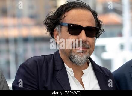 Cannes, Frankreich. 14 Mai, 2019. Jury Präsident Alejandro Gonzalez Inarritu Posen auf dem Foto Aufruf der festival Jury während der 72Nd Cannes Film Festival im Palais des Festivals in Cannes, Frankreich, am 14. Mai 2019. | Verwendung der weltweiten Kredit: dpa/Alamy leben Nachrichten Stockfoto