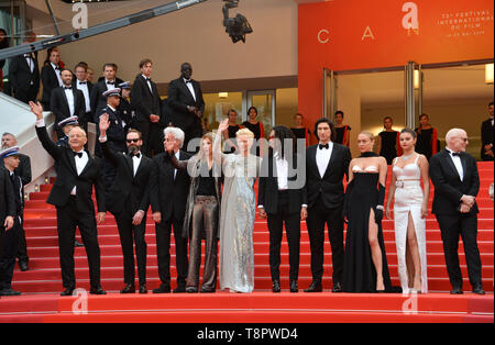 Cannes, Frankreich. 14 Mai, 2019. CANNES, Frankreich. Mai 14, 2019: Bill Murray, Gast, Jim Jarmusch, Sara Driver, Tilda Swinton, Luka Sabbat, Adam Treiber, Selena Gomez, Chloe Sevigny & Gäste der Gala Premiere für "die Toten sterben Nicht" am Festival de Cannes. Foto: Paul Smith/Alamy leben Nachrichten Stockfoto