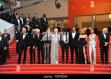 Cannes, Frankreich. 14 Mai, 2019. CANNES, Frankreich. Mai 14, 2019: Bill Murray, Gast, Jim Jarmusch, Sara Driver, Tilda Swinton, Luka Sabbat, Adam Treiber, Selena Gomez, Chloe Sevigny & Gäste der Gala Premiere für "die Toten sterben Nicht" am Festival de Cannes. Foto: Paul Smith/Alamy leben Nachrichten Stockfoto