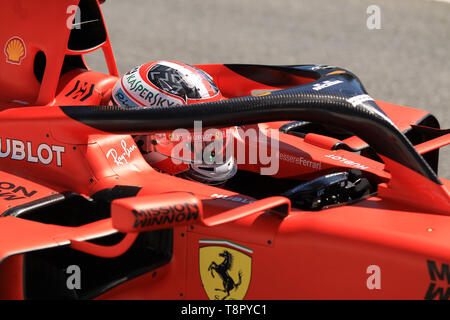 Circuit de Barcelona-Catalunya, Barcelona, Spanien. 14 Mai, 2019. Formel 1 in der Saison testen, Tag 1; Scuderia Ferrari, Charles Leclerc Credit: Aktion plus Sport/Alamy leben Nachrichten Stockfoto