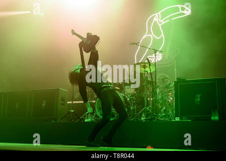 Barcelona, Spanien. 14 Mai, 2019. Wels und der Bottlemen führen Sie im Konzert an Razzmatazz Club. Credit: Christian Bertrand/Alamy leben Nachrichten Stockfoto