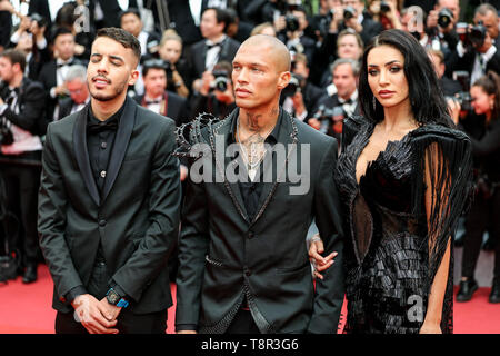 Cannes. 14 Mai, 2019. Jeremy Meeks und Gäste kommt zur Premiere von "DIE TOTEN STERBEN NICHT" während der 2019 Cannes Film Festival am 14. Mai 2019 im Palais des Festivals in Cannes, Frankreich. (Credit: Lyvans Boolaky/Image Space/Medien Punch)/Alamy leben Nachrichten Stockfoto