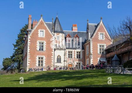 Frankreich, Indre et Loire, Loire Tal als Weltkulturerbe der UNESCO, Amboise, Schloss Clos Lucé, letzte Heimat von Leonardo da Vinci Stockfoto