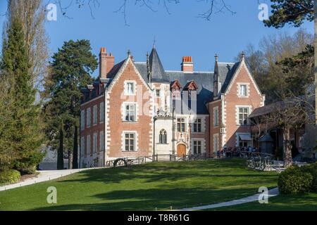 Frankreich, Indre et Loire, Loire Tal als Weltkulturerbe der UNESCO, Amboise, Schloss Clos Lucé, letzte Heimat von Leonardo da Vinci Stockfoto