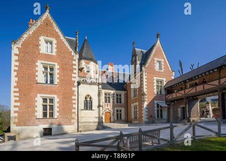 Frankreich, Indre et Loire, Loire Tal als Weltkulturerbe der UNESCO, Amboise, Schloss Clos Lucé, letzte Heimat von Leonardo da Vinci Stockfoto