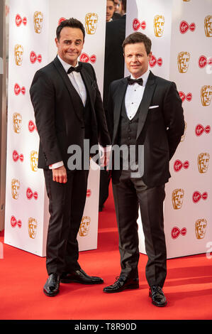 LONDON, ENGLAND - Mai 12: Declan Donnelly, Anthony McPartlin und die Virgin Media British Academy Television Awards in der Royal Festival Hall o Teilnehmen Stockfoto