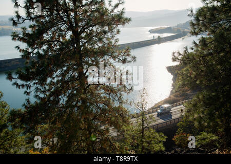 Der Columbia River Gorge, Washington Seite Stockfoto