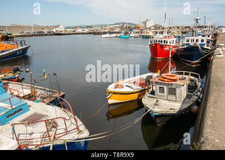 Fischerboote in Arklow Harbour - Irland Stockfoto