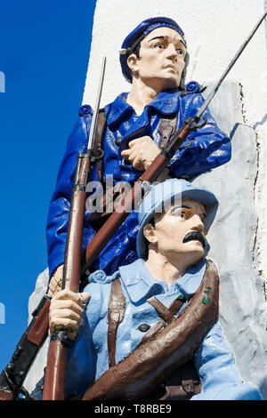 Kriegerdenkmal, Le Crotois, Bucht der Somme, Hauts-de-France, Frankreich Stockfoto