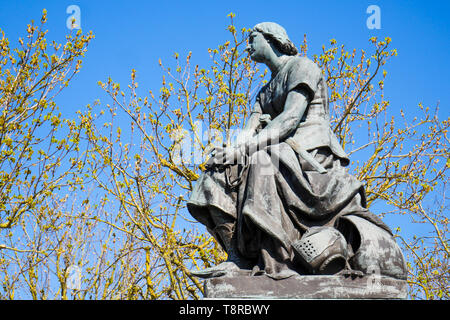 Statue von Joan des Bogens, Le Crotois, Bucht der Somme, Hauts-de-France, Frankreich Stockfoto