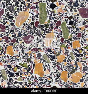 Terrazzo-boden nahtlose Textur Fliese Stockfoto