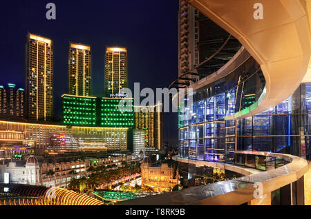 Central Park Mall & Apartments und Pullman Hotel Blick von Neo Soho Mall Stockfoto