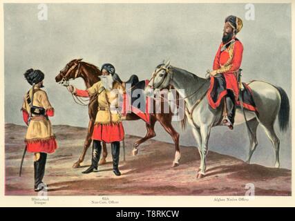 "Die zweite Punjab Kavallerie", 1901. Schöpfer: Walter Fane. Stockfoto