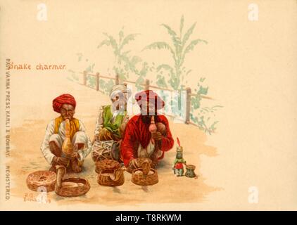 'Schlange Charmeur', 1899. Schöpfer: Raja Ravi Varma. Stockfoto