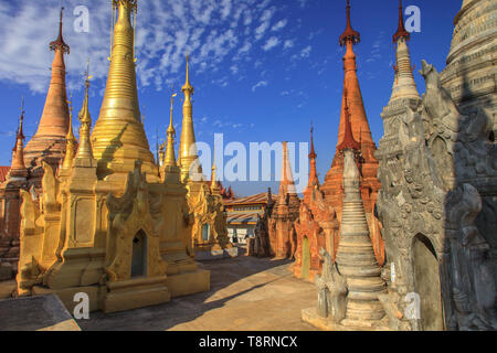 Shwe Inn Dein Pagode, Myanmar Stockfoto