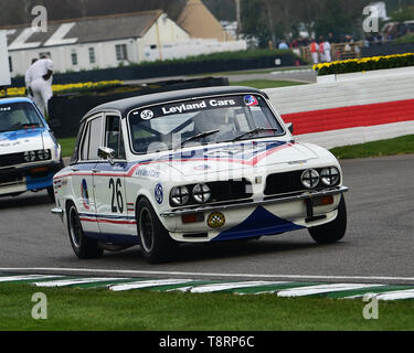 Simon Drabble, Guy Smith, Triumph Dolomite Sprint, Gerry Marshall Trophäe, Gruppe 1 Limousine, 1970 bis 1982, 77 Mitglieder treffen, Goodwood, West süss Stockfoto