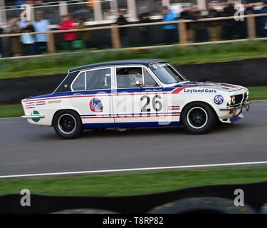 Simon Drabble, Guy Smith, Triumph Dolomite Sprint, Gerry Marshall Trophäe, Gruppe 1 Limousine, 1970 bis 1982, 77 Mitglieder treffen, Goodwood, West süss Stockfoto