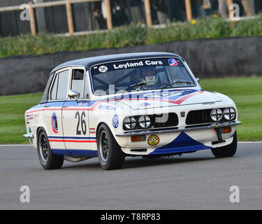 Simon Drabble, Guy Smith, Triumph Dolomite Sprint, Gerry Marshall Trophäe, Gruppe 1 Limousine, 1970 bis 1982, 77 Mitglieder treffen, Goodwood, West süss Stockfoto