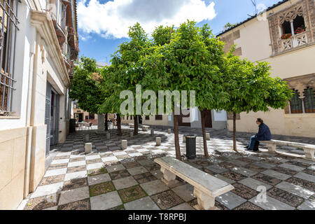 Plaza Angel de Torres, Casa del Indiano, Calleja del Indiano, Cordoba, Andalusien, Spanien Stockfoto