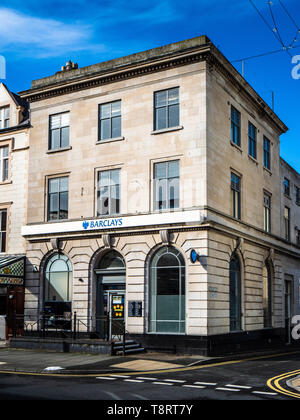 Barclays Zweig - die Barclays Bank Filiale in Mostyn Street Llandudno, Conwy, North Wales. Stockfoto