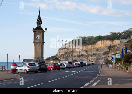 Der Uhrturm, das an der Queen Victoria Jubiläum am Shanklin Esplanade, Isle of Wight Stockfoto