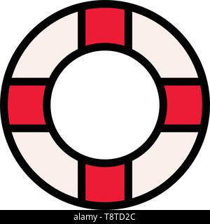 Tauchen schwimmen Ausstattung Sommer Vektor logo Icon oder Illustration. Editierbare strich und Farbe. Perfekt für Muster und Design Grafik. Stock Vektor