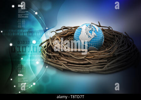 Internationale Investitionen und Global Finance. Stockfoto