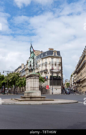 George Washington Statue auf Platz Iena in Paris Stockfoto