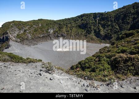 Irazu Vulkan Irazu Vulkan National Park, Parque Nacional Volcan Irazu, Provinz Cartago, Costa Rica Stockfoto