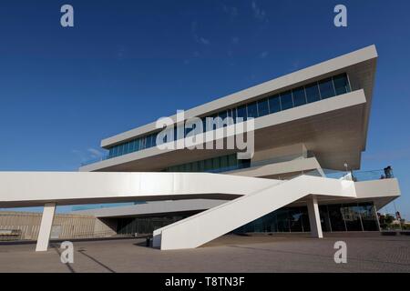 Modernes Gebäude, Event Center Veles e Vents, Architekt David Chipperfield, Marina Real Juan Carlos I., Valencia, Spanien Stockfoto