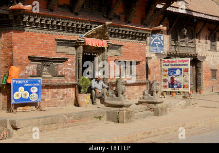 Alten Backsteinbauten auf, Patan Durbar Square, Kathmandu Tal, Nepal Stockfoto