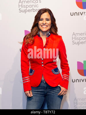 NEW YORK, NY - 13. Mai: Adriana Monsalve besucht 2019 Univision Upfront im Zentrum 415 Am 13. Mai 2019 in New York City. Stockfoto