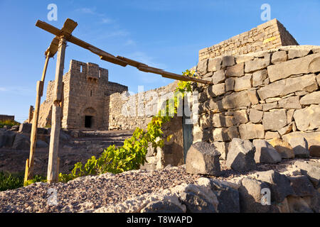 Castillo del Desierto Al-Azraq. Jordanien, Oriente Medio Stockfoto