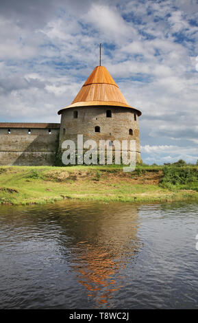 Die Festung in Oreshek Shlisselburg. Leningrader Oblast. Russland Stockfoto