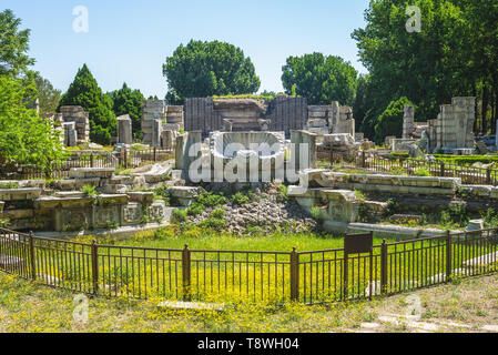 Ruinen in Yuanming Yuan in Peking, China Stockfoto