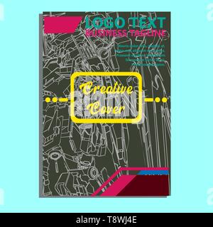 Vector Illustration. Mecha heilige Geometrie. Für t-shirt, Poster, Aufkleber. Linienstil an. - Vektor Stock Vektor